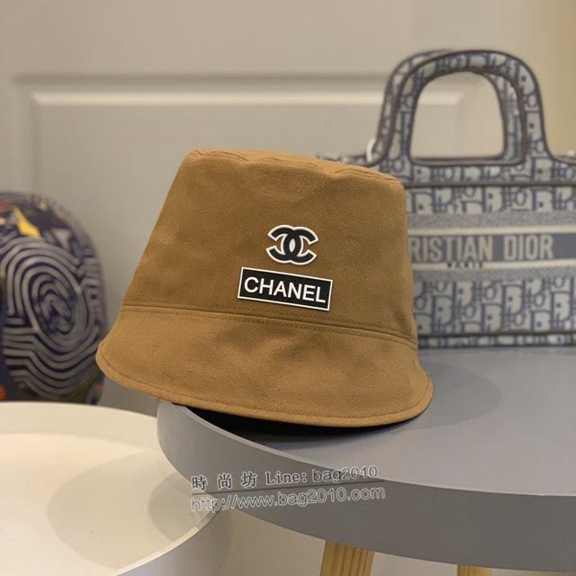 Chanel新品女士帽子 香奈兒不對稱簡約漁夫帽遮陽帽  mm1688